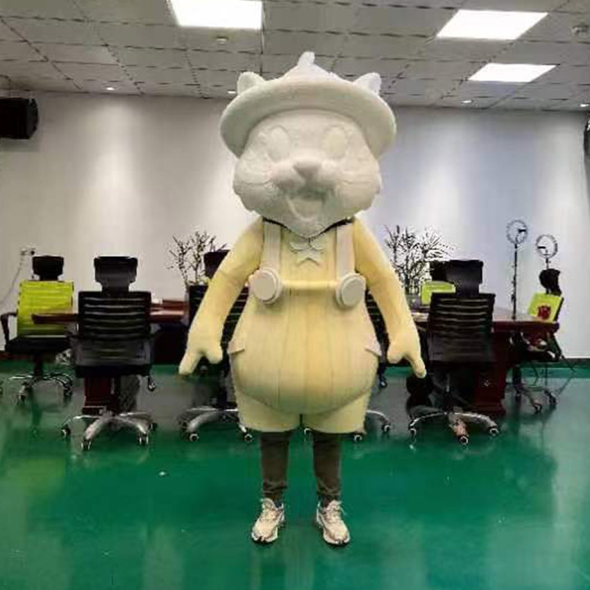 Custom doll design cartoon mascot 3D proofing bubble carving company logo mascot doll animation costume props production