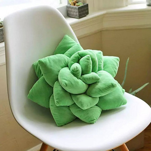 Custom simulated succulent plants  pillow stuffed toy stuffed plush seat cushion pillow