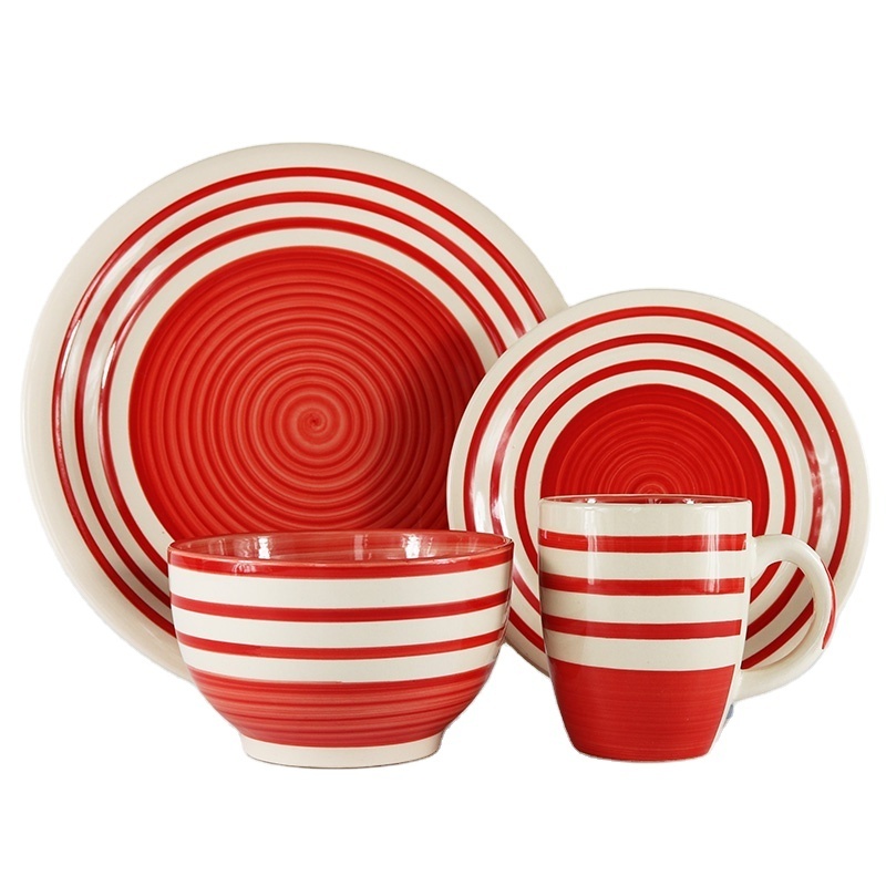 colorful mexican ceramic dinnerware sets 24 pcs/ 24pcs pakistan dinnerware set