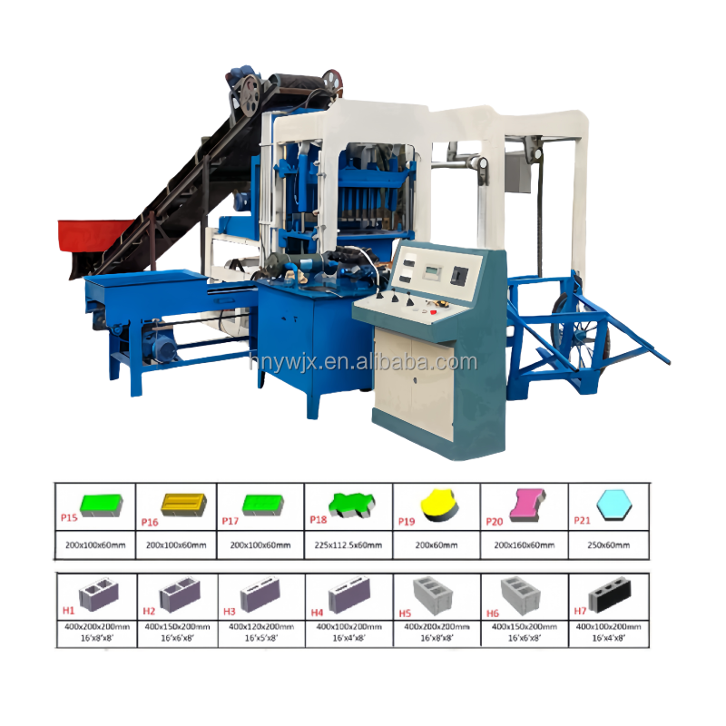 Yiwei 3-15paving block making machine in ghana for price clay interlocking brick earth block making machine