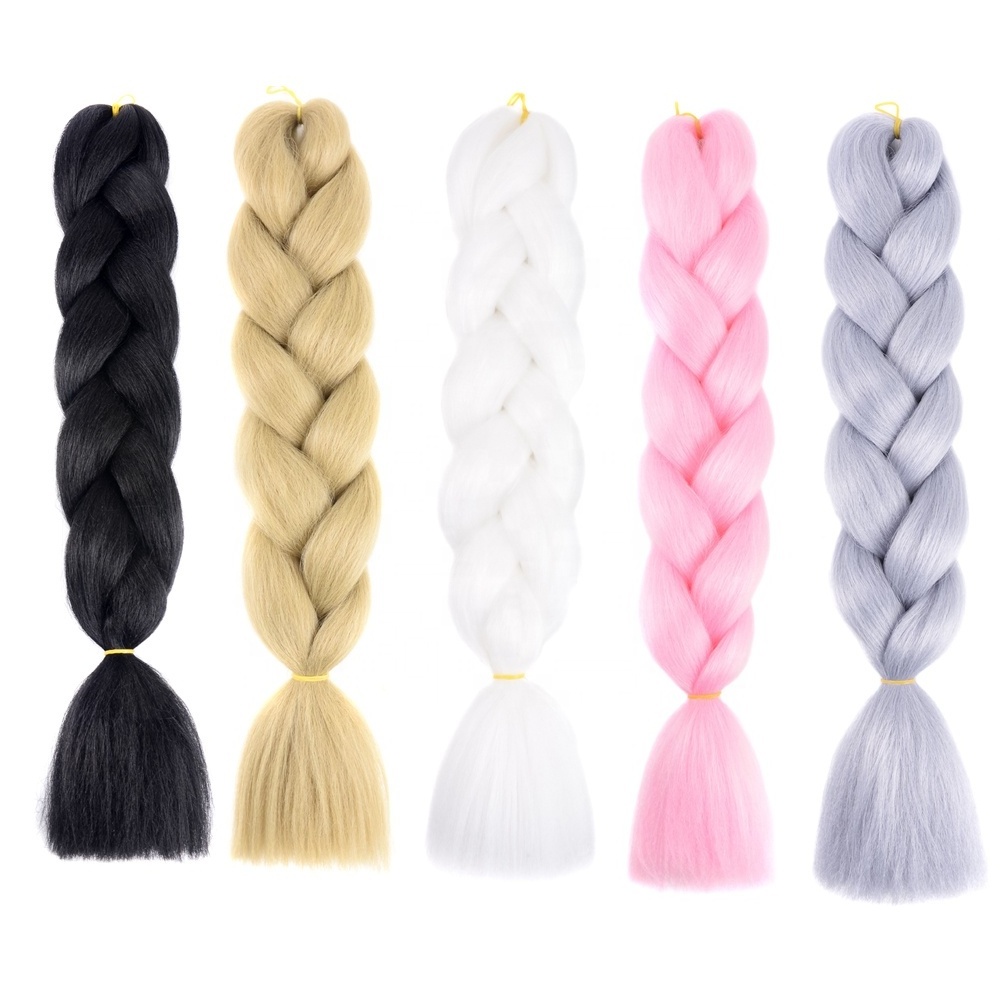 YASIN Wholesale Prestretched Easy Braid Hair Jumbo Crochet Braid Hair Extension Synthetic Pre Stretched Braiding Hair