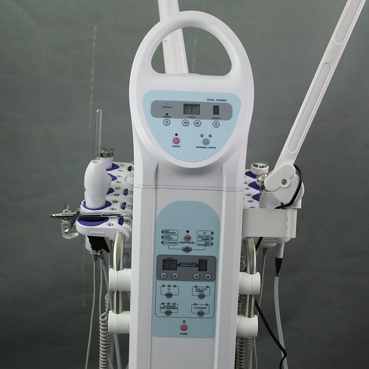 Beauty Equipment 9 In 1 Galvanic Therapy Ultrasonic Peeling Cleaning Skin Beauty Salon Machine