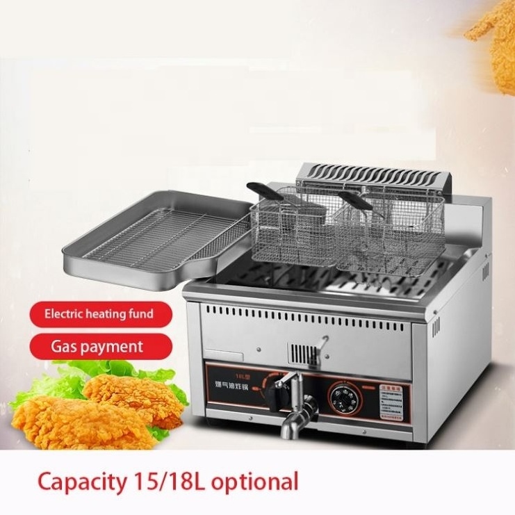 Cheap Price And Fish Crab Commercial Deep Fryer 20L Portable Gas Griddle