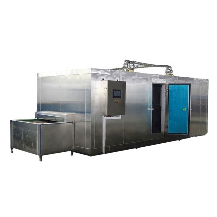 vegetable fruit and seafood freezing Tunnel quick freezing machine/quick freezer