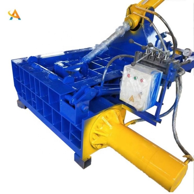 Factory Price Horizontal Car Tire Baler Aluminum Can Baler Scrap Metal Press Machine For Aluminium