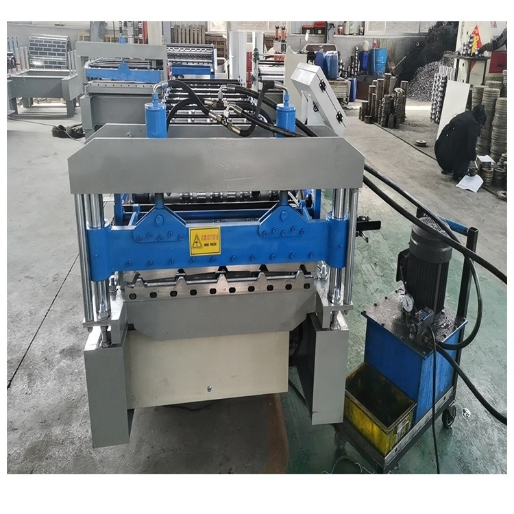 Roofing Making Machinery Glazed Tile Ibr Trapezoidal Sheet Corrugated Iron Making Roll Forming Machine