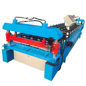 Roofing Making Machinery Glazed Tile Ibr Trapezoidal Sheet Corrugated Iron Making Roll Forming Machine