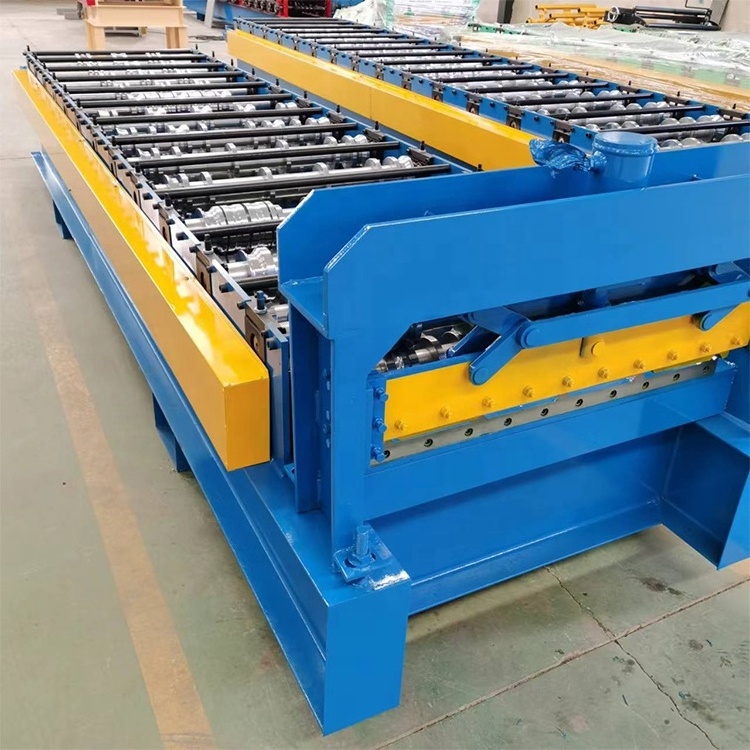 Roofing Making Machinery Glazed Tile Ibr Trapezoidal Sheet Corrugated Iron Making Roll Forming Machine