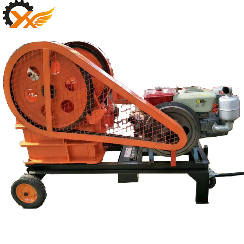 Rock Diesel Engine Jaw Crusher with Vibrating Screen and Mobile Jaw Crusher Plate Hot Sale Portable Small Used Mobile Stone