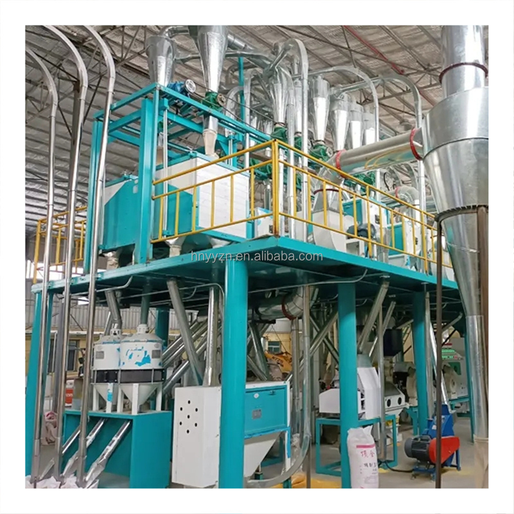 Small Capacity Automatic 10tpd 20tpdwheat Maize Corn Semolina Roller Flour Grinding Machine Wheat Flour Mill Milling Machine