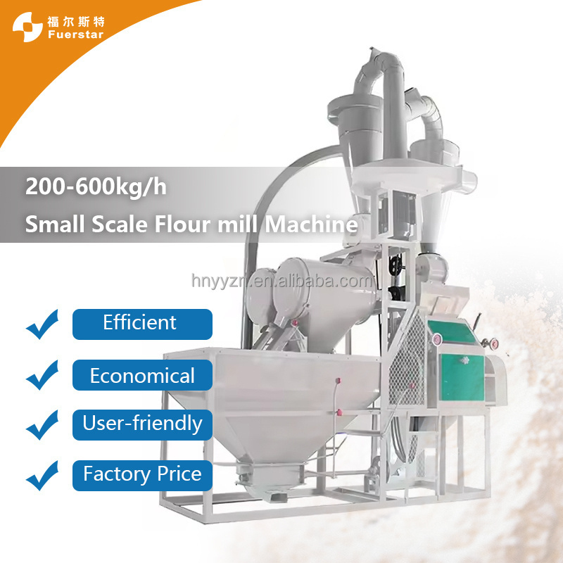 Small Capacity Automatic 10tpd 20tpdwheat Maize Corn Semolina Roller Flour Grinding Machine Wheat Flour Mill Milling Machine