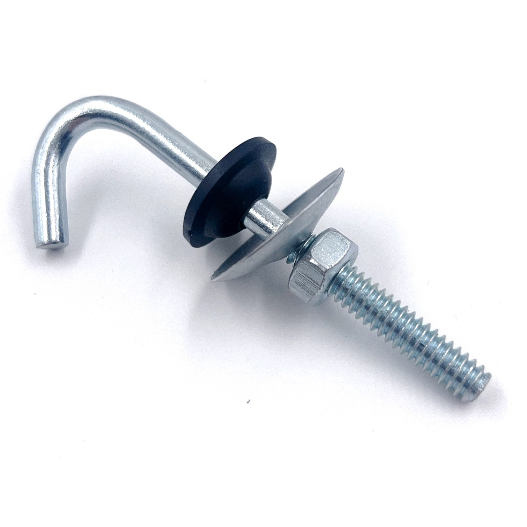 Factory custom steel roofing nails J  hook bolt with hex nut PVC washer roofing screw for South American market