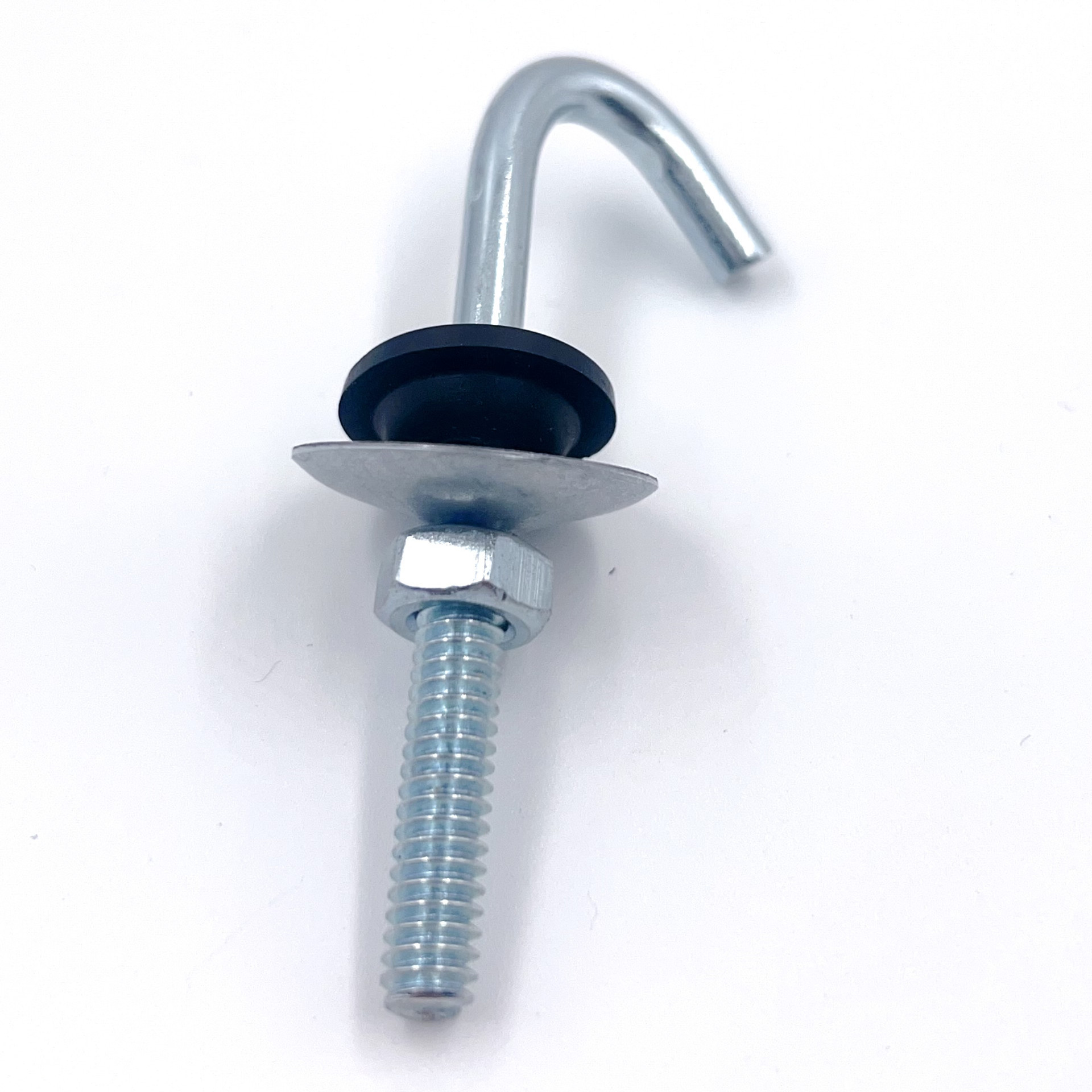 Factory custom steel roofing nails J  hook bolt with hex nut PVC washer roofing screw for South American market