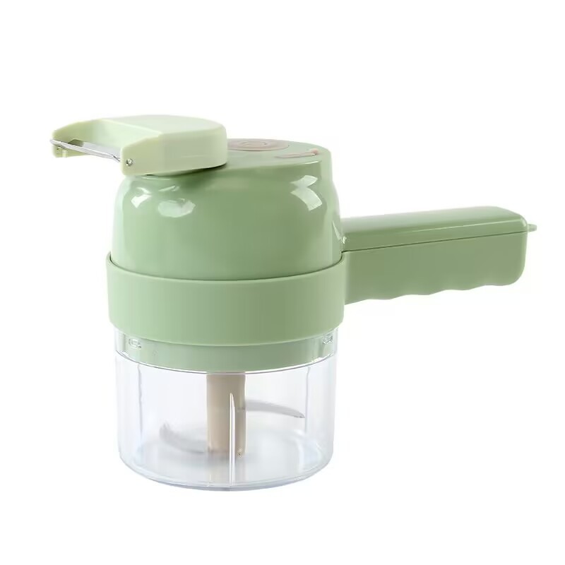 Newest 4 in 1 Wireless Vegetable Cutter Handheld Electric Multifunctional Garlic Mashing Food Processor Portable Chopper Slicer