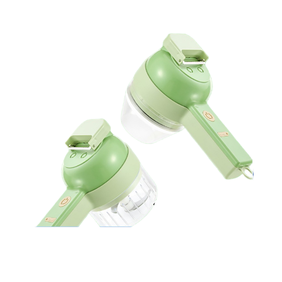 Newest 4 in 1 Wireless Vegetable Cutter Handheld Electric Multifunctional Garlic Mashing Food Processor Portable Chopper Slicer