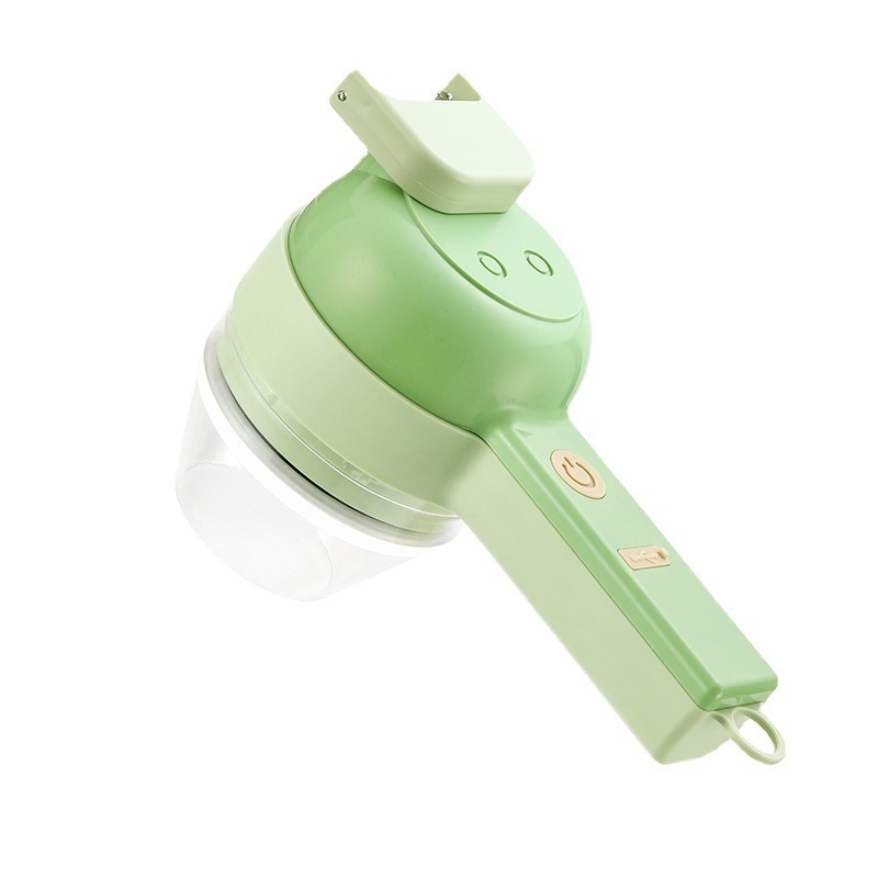 Newest 4 in 1 Wireless Vegetable Cutter Handheld Electric Multifunctional Garlic Mashing Food Processor Portable Chopper Slicer