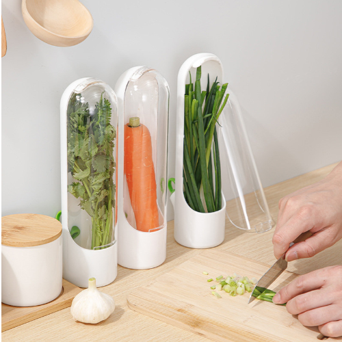 Wholesale Herb Saver Storage Container Fresh Herb Keeper Multifunction Refrigerator Fruit Vegetable Crisper Herb Saver Pod