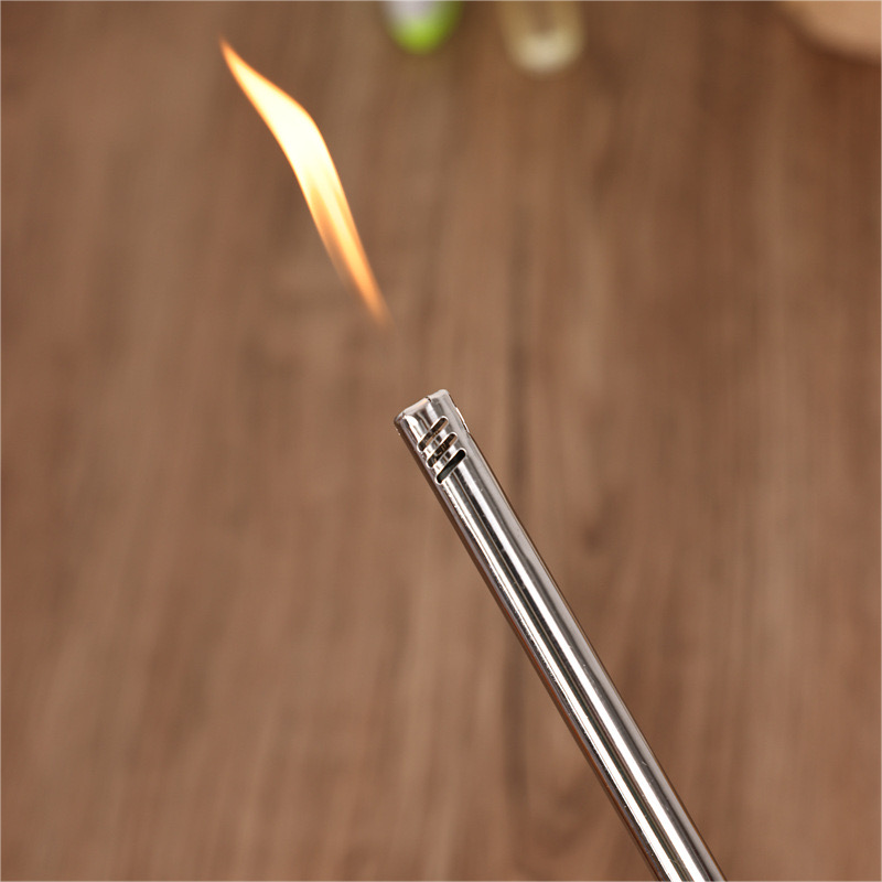 Factory Wholesale Smoking Candle Refillable Bbq Charcoal Lighter Outdoor Kitchen Barbecue Butane Electric Lighter