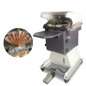 Easy to Operate Semi-automatic Bakery Bag Flower Scallop Tying Machine Packing Machine Bread Bag Twist Tie Machine