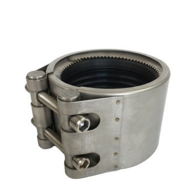 Small Diameter Semi-Open Stainless Steel Straight Pipe Coupling Repair Clamps