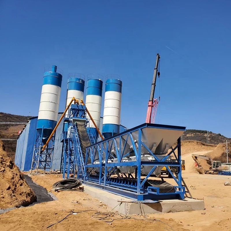 Mhzs90 Factory Price Mini Oritable 90M3/H Ready Universal Mixing Plants Batching Station For Hydro-Power Projects