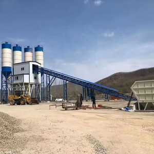 Best Aggregate Batcher Vibrator Design Small Capacity Hzs 60M3/H Ready Mix Concrete Batching Plant Price With Js1000 Mixer