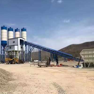 Best Aggregate Batcher Vibrator Design Small Capacity Hzs 60M3/H Ready Mix Concrete Batching Plant Price With Js1000 Mixer