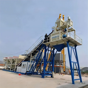 Mhzs180 Small Area Low Cost Free Foundation Mobile Concrete Mixing Plant Made In China