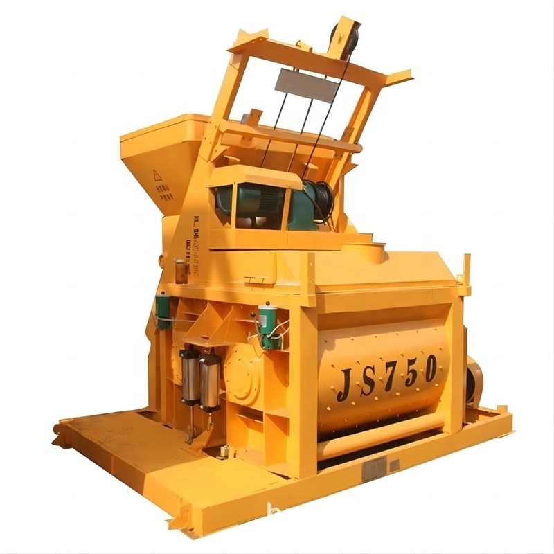 JS750 Ready-Mixed Concrete Mixer Skid Steer Bucket Cement Mortar Mixer 0.75M3 Capacity Commercial Concrete Mixer