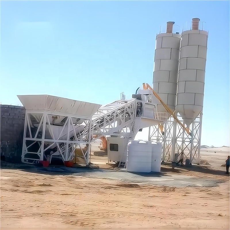 Automatic PLC Control System Aggregate Batcher 60Cbm Mobile Concrete Batching Plant Price In Pakistan