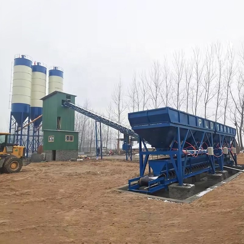 Best Aggregate Batcher Vibrator Design Small Capacity Hzs 60M3/H Ready Mix Concrete Batching Plant Price With Js1000 Mixer