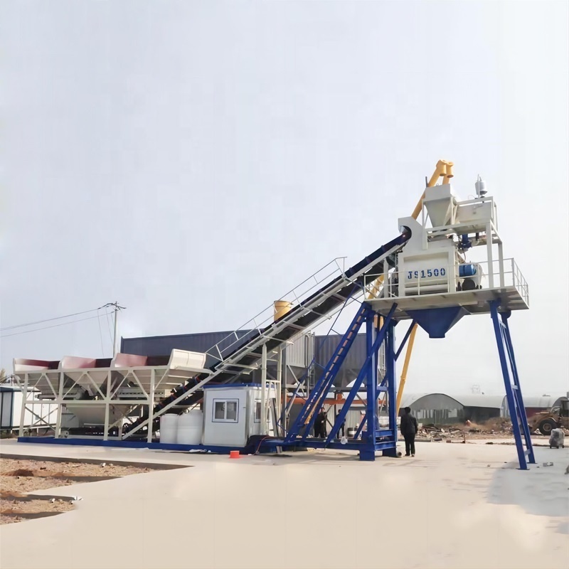 Mhzs90 Manufacturer Concrete Batching And Mixing Plant 90M3/H Foundation-Free Concrete Mixing Plant For Hydro-Power Projects