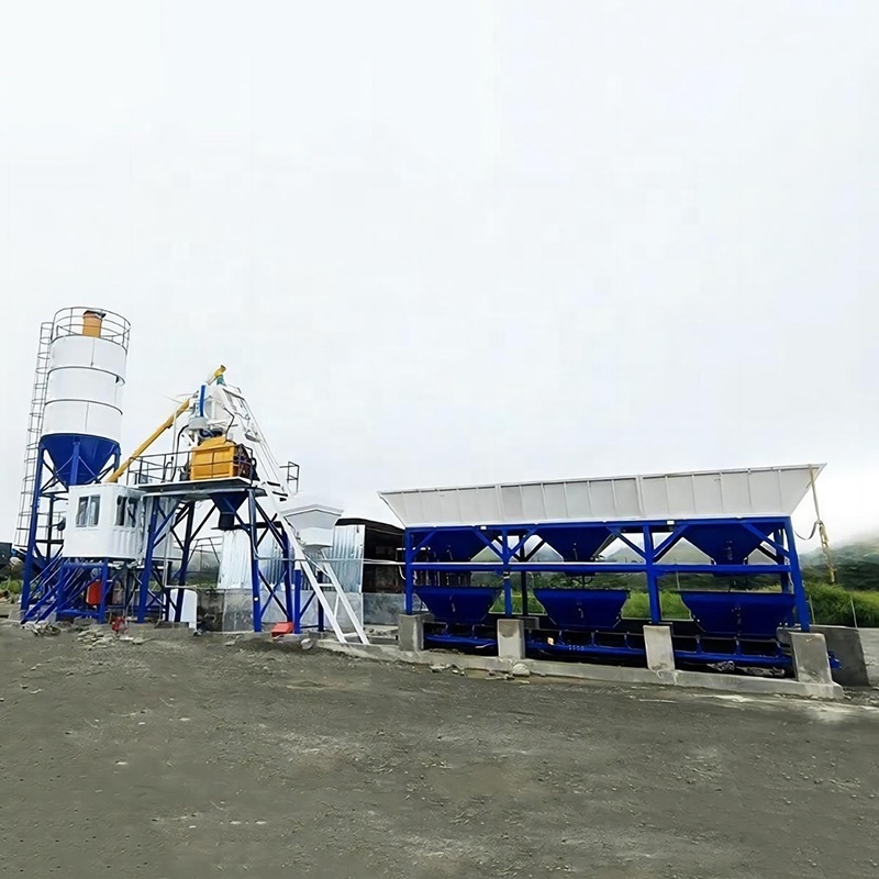 Mhzs180 Foundation-Free Concrete Batching Plant With Cement Silo 180M3/H Big Concrete Plant Batching For Sale In Viet Nam