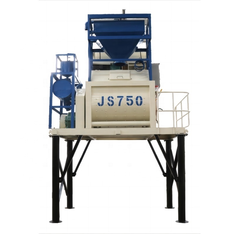 JS750 Ready-Mixed Concrete Mixer Skid Steer Bucket Cement Mortar Mixer 0.75M3 Capacity Commercial Concrete Mixer