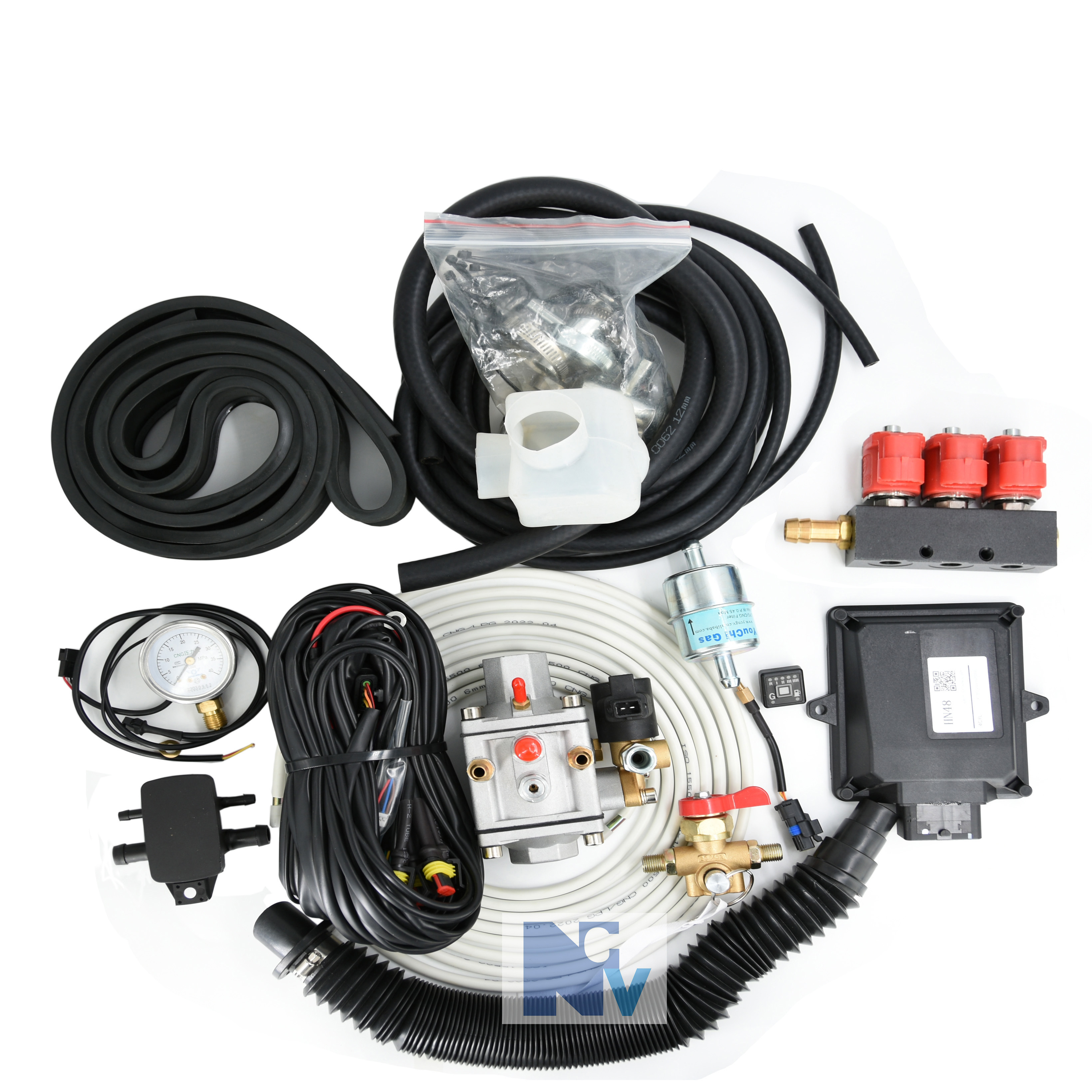 HN48 Lpg Conversion Kit  complete cng kit for 2/3/4/6/8 cylinder gas engine cng car conversation from petrol to gas