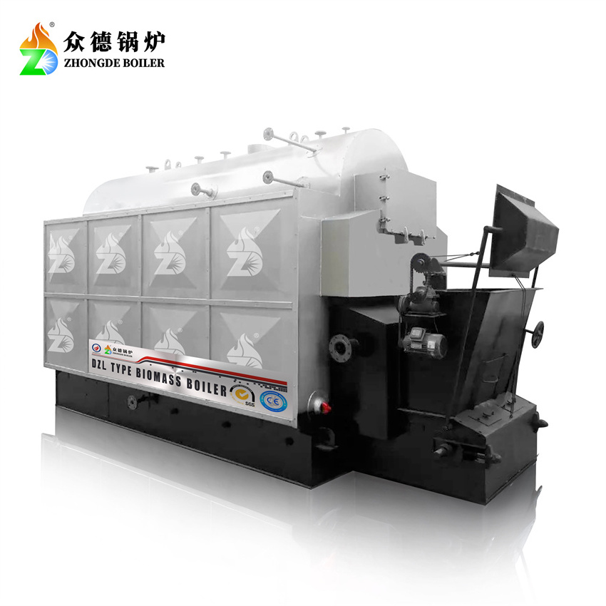 DZL Series Biomass Steam Boiler Hot WATER Boiler Mechanized Feeding