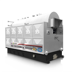 DZH Moving Grate Stoker Horizontal Solid Fuel Wood Pellet Steam Boiler for Sale