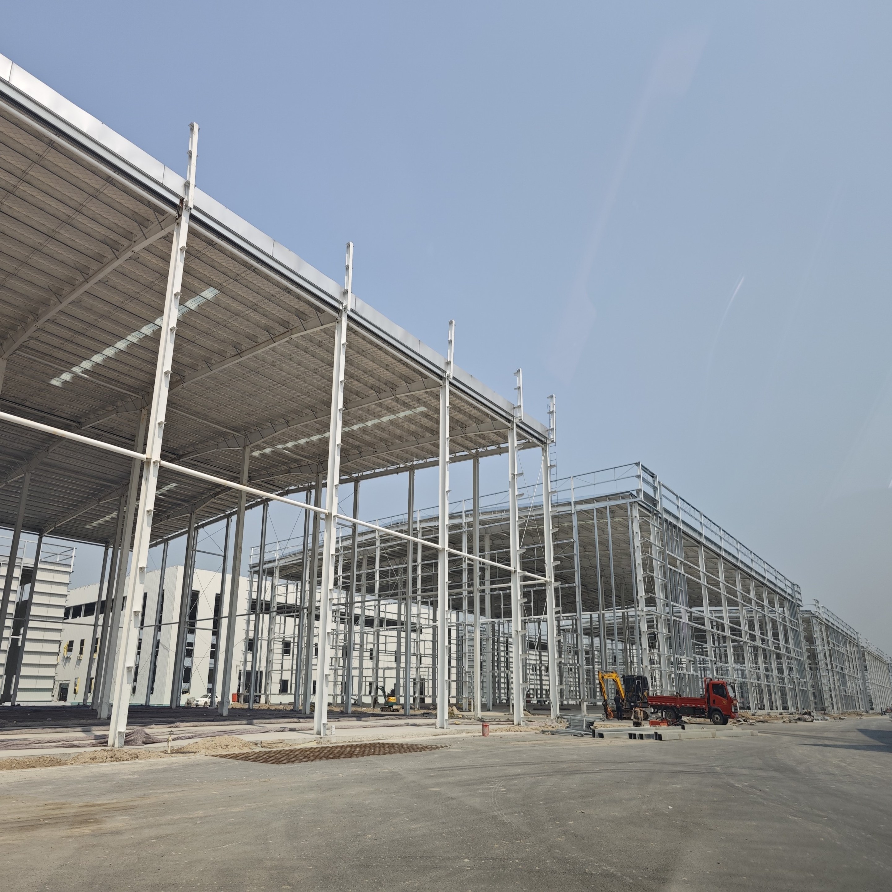 Industrial shed steel frame building h beam used prefab warehouse for sale