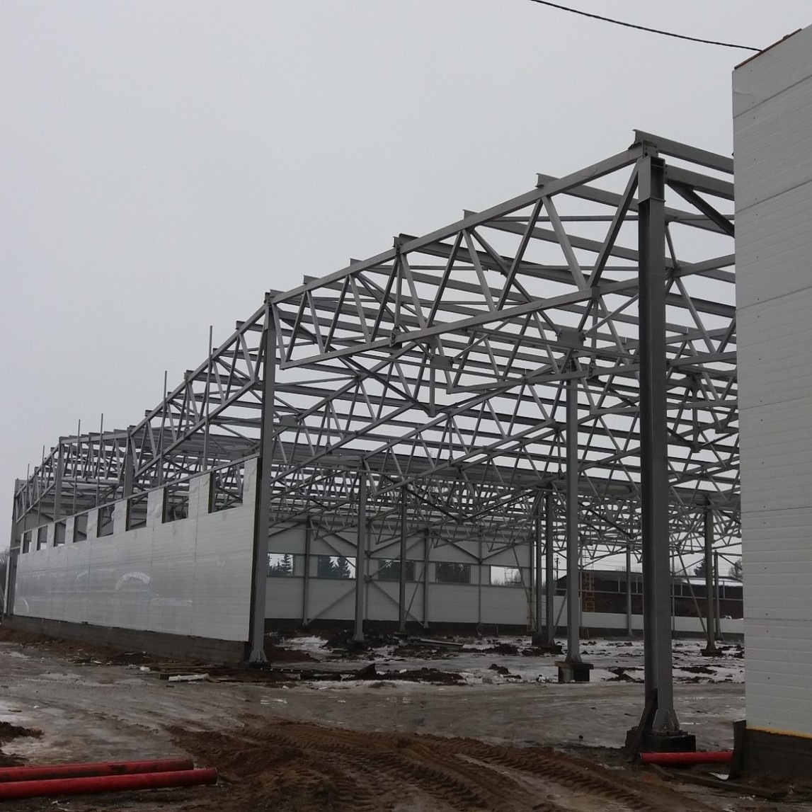 Industrial shed steel frame building h beam used prefab warehouse for sale