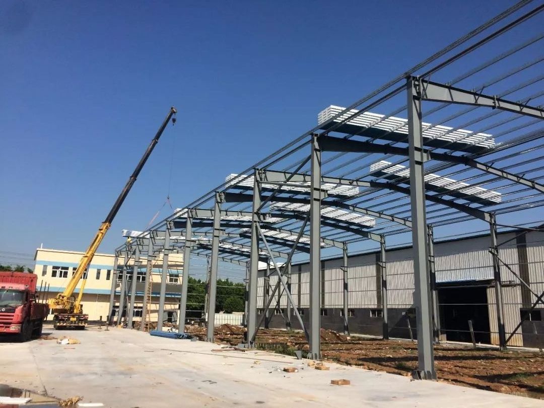 China Fabricated Customized prefab steel school church build prefabricated design steel structure shed