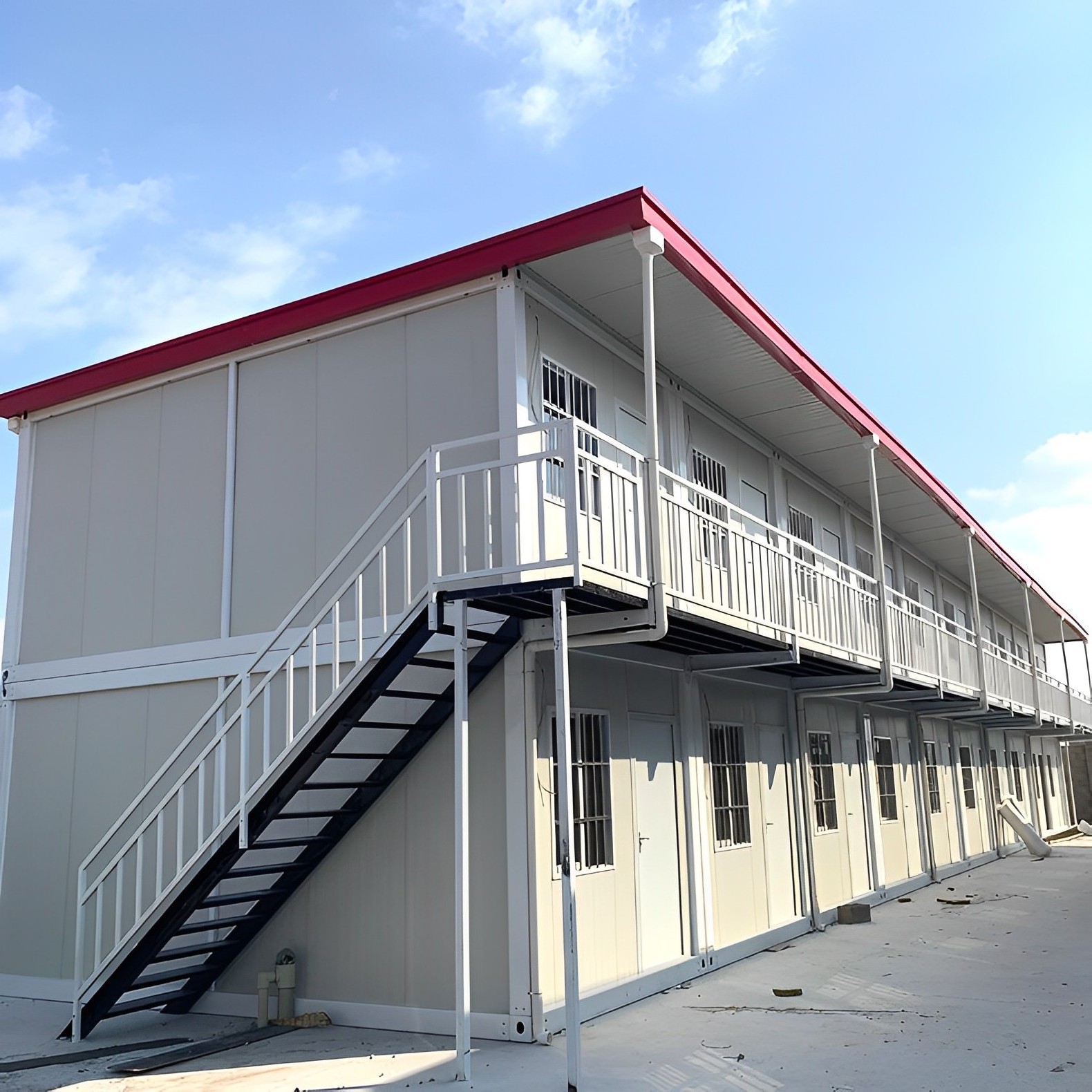 Ready Made 40 Ft Container Site Office Transportable Modular Homes Easy Install Prefab Container House