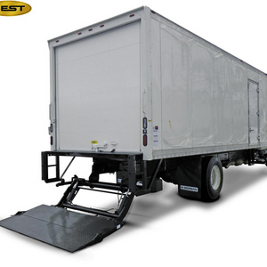 Steel type cargo truck hydraulic tail gate  plate vehicle tail lift board for loading goods