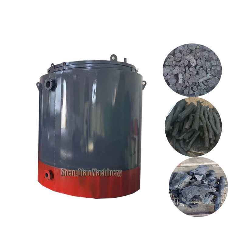 Coconut shell hard wood charcoal furnace machine /charcoal carbonization kiln /Bamboo charcoal making machine Indonesia