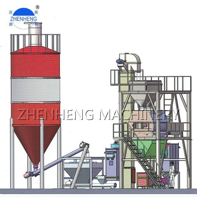 Hot Sale Dry Mix Putty Mortar Plant Stucco Mixing Machine Grinder Blender for Decoration Mortar Mixer Batching Plant Price