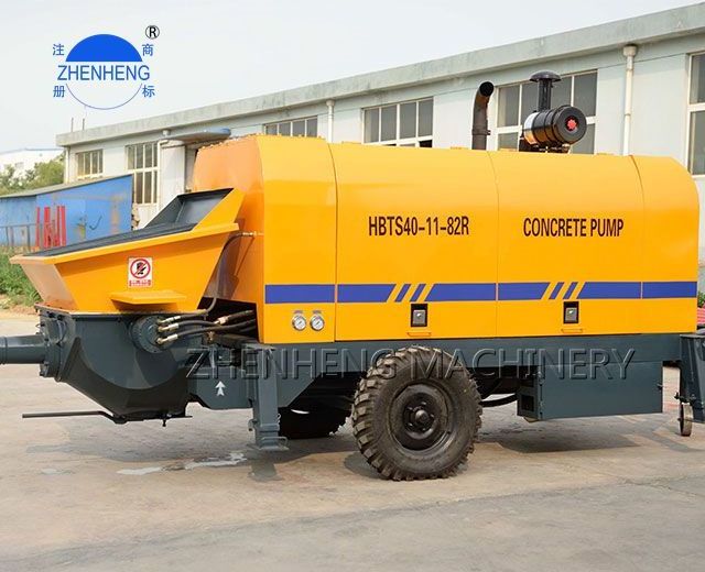 Diesel Portable Towable Chinese Pumps Skid Steer Line Blangladesh Price Concrete Pump Trailer Stationary Electric Static