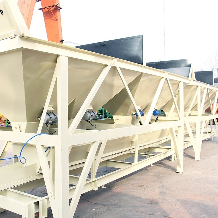 3 bins belt conveyor weighing aggregate hopper pld1200