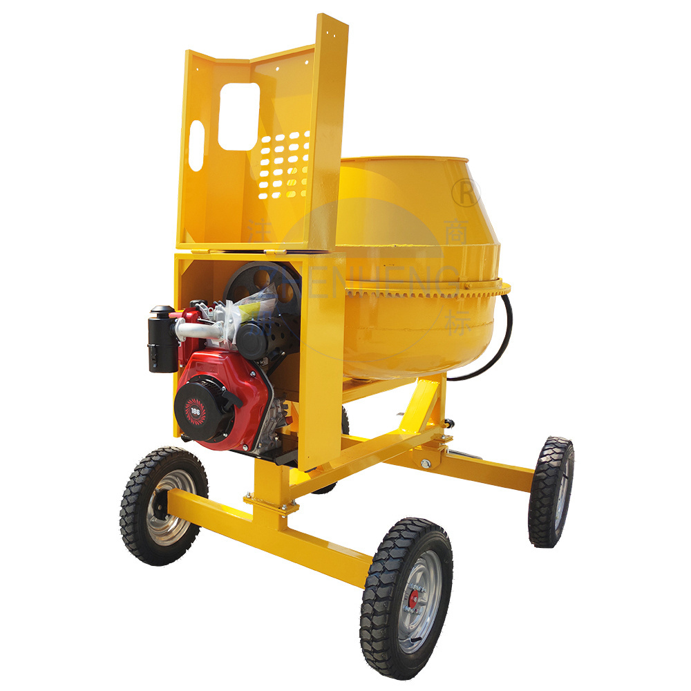 Portable Gasoline Electric Motor Cement Mixers Concrete Mixer Machine 10 Hp 2 Bags Diesel Engine Motor Petrol/Diesel With List