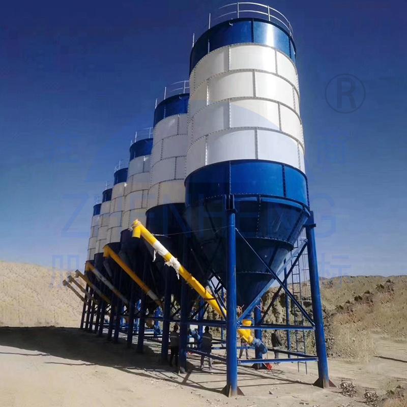 Big Bag Aggregate Silo Clinker Bagged Cement Feeding Silo Machine Bolt And Nut Bulk Cement Entering Feeding The Silo Camiones