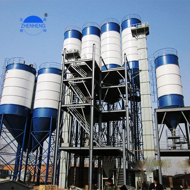 New Design Wall Putty Manufacturing Plant Used 30Ton/H Ready Mix Plaster Plant Semi-Automatic Dry Mortar Mixing Plant Equipment