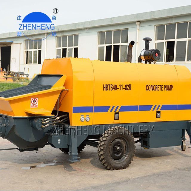 Diesel Portable Towable Chinese Pumps Skid Steer Line Blangladesh Price Concrete Pump Trailer Stationary Electric Static